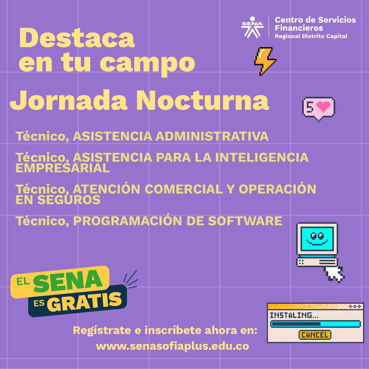 easoto09's tweet photo. 🚨Falta solo 1 día para la apertura de inscripciones a la I Oferta Presencial 2025🚨
No esperes más y estudia en el SENA, formación gratuita y de calidad en diversas áreas. 
#CSF #SENAEsGratis #TuFuturoSena https://t.co/aSO4znLJPC
