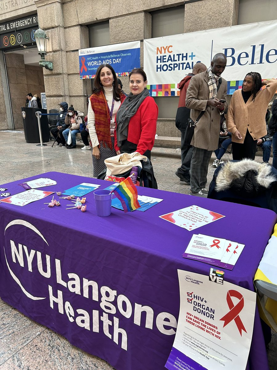 Division of Infectious Diseases & Immunology (ID) (@nyugsom_id) on Twitter photo On #WorldAIDSDay, <a href="/BellevueHosp/">NYC Health + Hospitals/Bellevue</a> Virology Clinic honored the resilience of people living with #HIV and remembered those we’ve lost.
With a ‘People First’ approach we can #EndHIV. We have powerful tools to improve the lives of our patients with HIV !🧣🌍❤️ #HIVCare #OrganDonation On #WorldAIDSDay, <a href="/BellevueHosp/">NYC Health + Hospitals/Bellevue</a> Virology Clinic honored the resilience of people living with #HIV and remembered those we’ve lost.
With a ‘People First’ approach we can #EndHIV. We have powerful tools to improve the lives of our patients with HIV !🧣🌍❤️ #HIVCare #OrganDonation