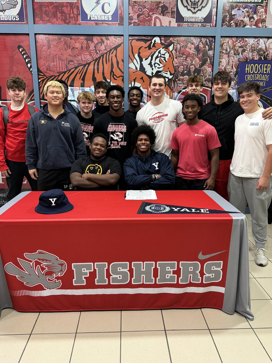 Jev Hutton (@jevidihutton) on Twitter photo Thankful to be able to say I’m now officially part of the Yale brotherhood! #signingday #Team152
<a href="/FballTiger/">Fishers Tigers Football</a> <a href="/curtfunk80/">Curt Funk</a> <a href="/Tigers_Strength/">Fishers Strength & Conditioning</a> <a href="/yalefootball/">Yale Football</a> <a href="/StevenVashel/">Steven Vashel</a> <a href="/coach_smcgowan/">Sean McGowan</a> <a href="/CoachJanecek/">Tim Janecek</a> <a href="/AlexKurtzYale/">Alex Kurtz</a> <a href="/sds_shackelford/">Steven Shackelford</a> <a href="/CoachRenoYale/">Tony Reno</a> <a href="/GSP_indy/">Griffitts Sports Performance</a> Thankful to be able to say I’m now officially part of the Yale brotherhood! #signingday #Team152
<a href="/FballTiger/">Fishers Tigers Football</a> <a href="/curtfunk80/">Curt Funk</a> <a href="/Tigers_Strength/">Fishers Strength & Conditioning</a> <a href="/yalefootball/">Yale Football</a> <a href="/StevenVashel/">Steven Vashel</a> <a href="/coach_smcgowan/">Sean McGowan</a> <a href="/CoachJanecek/">Tim Janecek</a> <a href="/AlexKurtzYale/">Alex Kurtz</a> <a href="/sds_shackelford/">Steven Shackelford</a> <a href="/CoachRenoYale/">Tony Reno</a> <a href="/GSP_indy/">Griffitts Sports Performance</a>