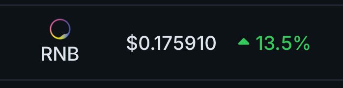 $RNB ✨ up 13% today 📈

Just at 1.7 million of market cap for this #RWA gem 💎 

It is making waves in the crypto and #DeFi space with a series of major updates aimed at enhancing accessibility and innovation.

🚀 Exciting Updates from $RNB

1️⃣ RWA Tokenization Platform
Rentible