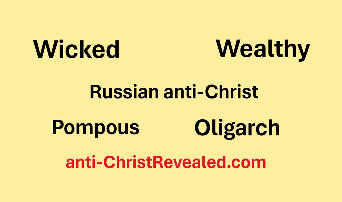 Attention ALL Christian Patriots!  Please check out my Profile Page or my Website to learn Who Is the Final Biblical anti-Christ.  These are the Final, Last, Days.  Holy Saints of God must Remain Rapture Ready!!!