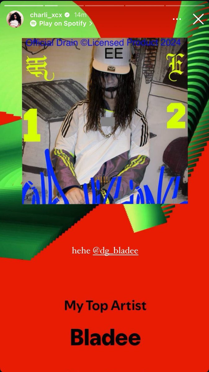 keyz2thect's tweet photo. bladee and ecco2k on Charli xcx’s spotify wrapped https://t.co/wDe1Qj3yyI
