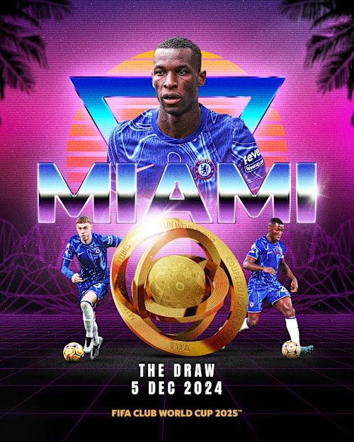 🚨🌎The Club World Cup draw will be shown live on the Chelsea app/website tomorrow (Thursday) at 6pm (UK). #cfc 

📸Chelsea FC