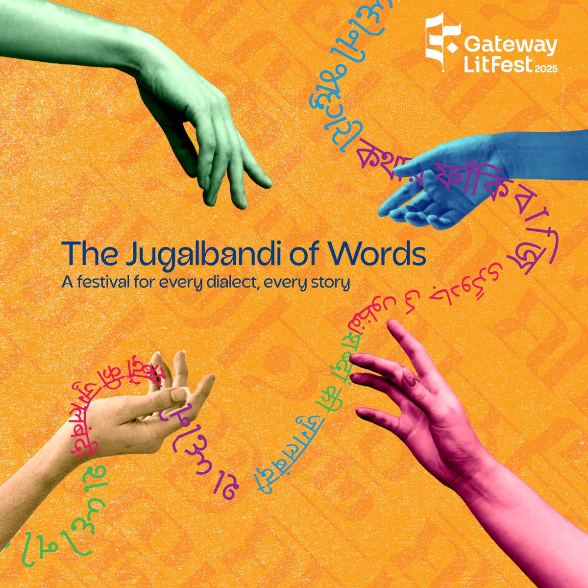 gatewaylitfest's tweet photo. Step into a world where languages come together in perfect harmony. The Gateway Literature Festival celebrates India’s incredible linguistic diversity, a space where every dialect finds a voice and every story finds a stage.
Join us at #GLF on 28th February and 1st March 2025. https://t.co/65v0YgiQ4j