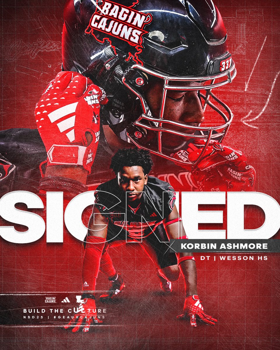 RaginCajunsFB's tweet photo. 𝐒𝐢𝐠𝐧𝐞𝐝. ✍️

Welcome to the #cULture, @5_Star_KB 

#NSD25 | #BuildThecULture https://t.co/CRKWijHqy6