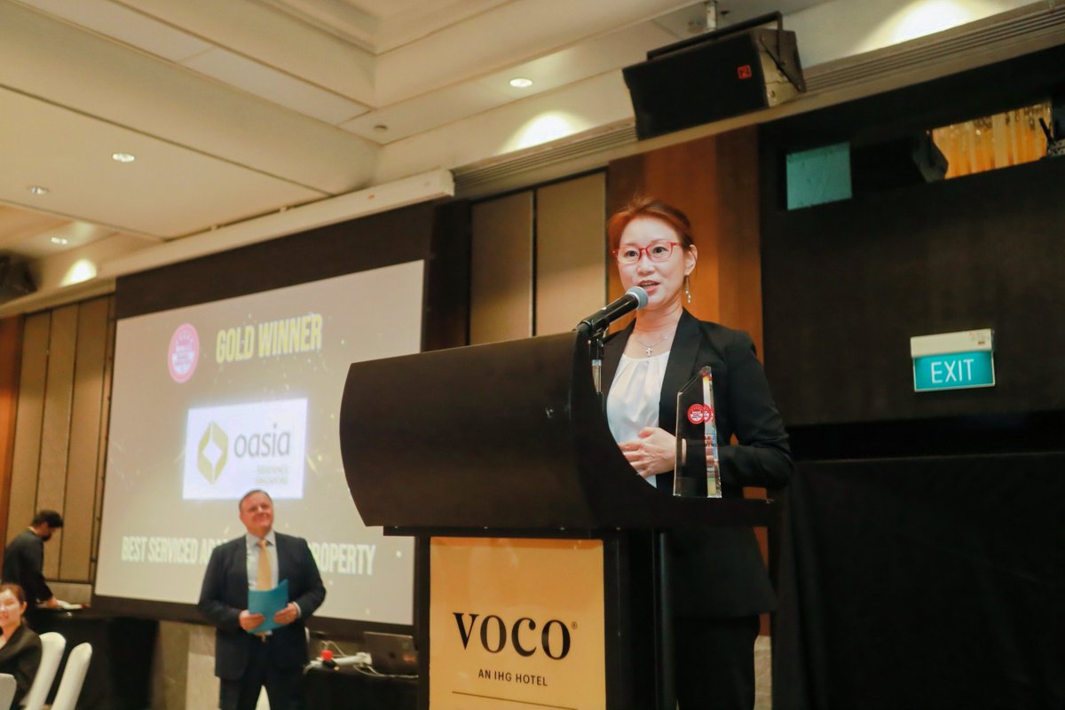 HRM_Asia's tweet image. Luxury living, elevated! Congratulations to the winners of the Best Serviced Apartment – By Property category at #RCA2024:

Gold: Pan Pacific Serviced Suites Orchard
Gold: Oasia Residence Singapore
Silver: Adina Serviced Apartments Singapore Orchard
