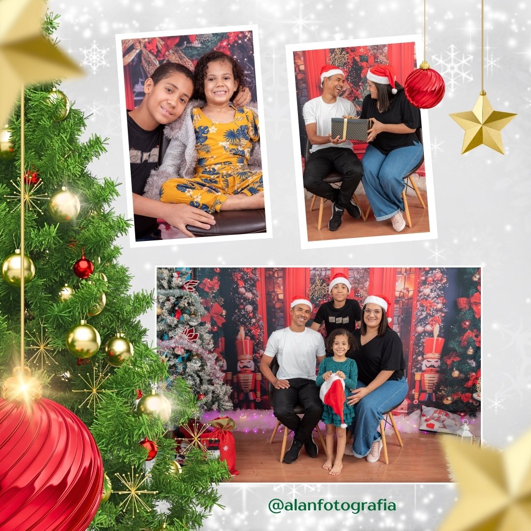 alanrones's tweet image. O brilho nos olhos, o calor dos abraços e a magia do Natal eternizados em cada clique. Momentos assim merecem ser guardados para sempre! Quem mais ama reunir a família e registrar todo esse amor?
#NatalEmFamília #Lembranças #AlanFotografia
#ensaionatalino #natal #natal24