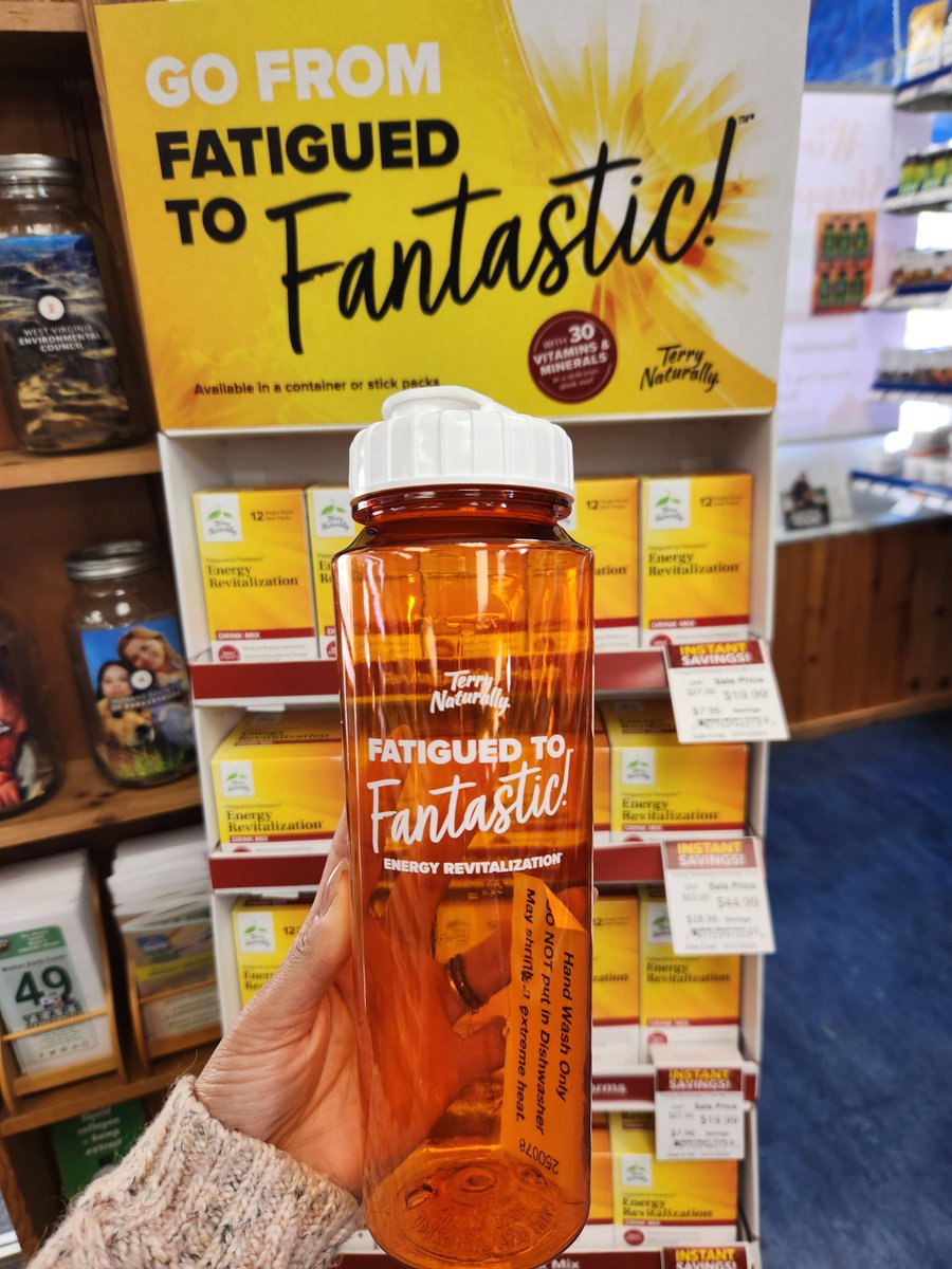 Terry Naturally has a new Energy Revitalization Drink Mix out that does not contain Caffeine. Try it for $19.99. This formula has 30 vitamins, minerals, and critical nutrients for mind and body health! Get a free Terry Naturally water bottle with purchase while supplies last.