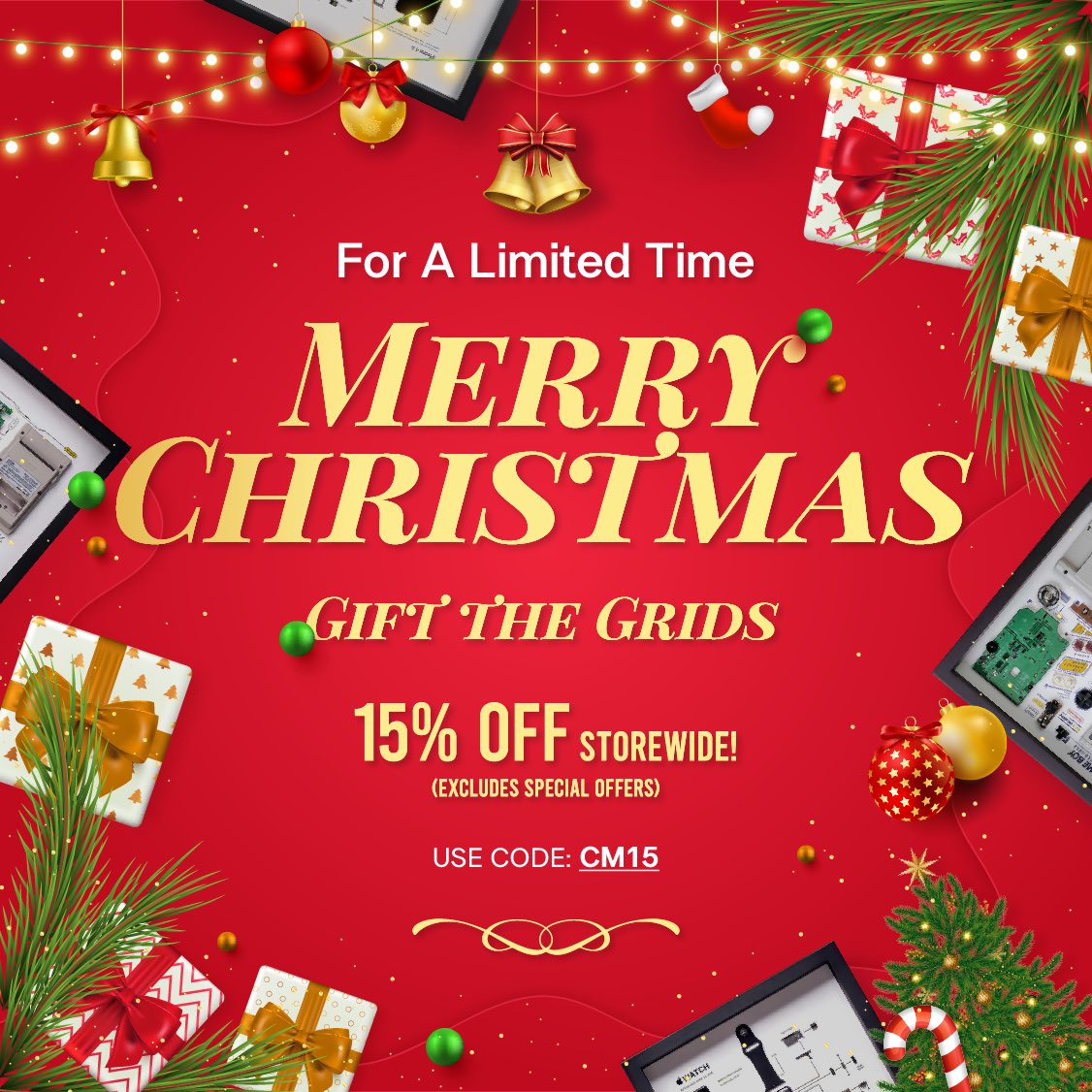 GridStudiocc's tweet image. 🎄 Merry Christmas Sale is Here! 🎄

Enjoy 15% OFF storewide(except special ) and bring iconic tech nostalgia home this holiday season! 🎁✨

⏳ Limited time only – don’t miss out!
🔗 gridstudio.cc 

#MerryChristmas #HolidaySale #GridStudio