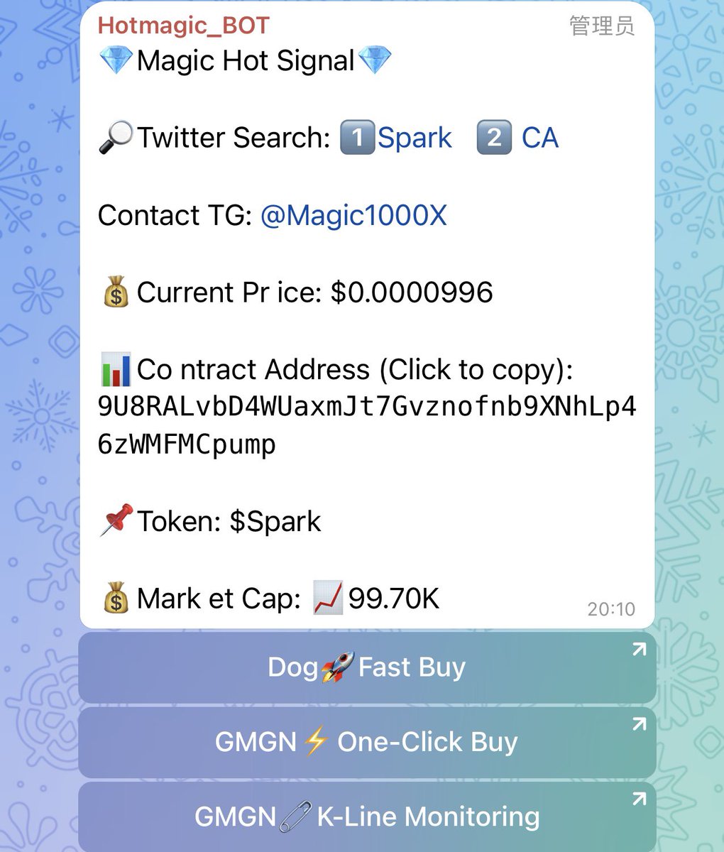 Magic10000X's tweet photo. $Spark hot signal 100K > 2M > 20X

9U8RALvbD4WUaxmJt7Gvznofnb9XNhLp46zWMFMCpump

Follow and forward this tweet. Randomly select 2 friends and reward them with a 7-day monitoring group (0.5 sol per month) https://t.co/vCtfFjkNDc