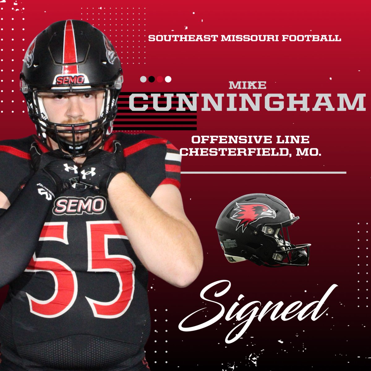 Welcome to SEMO offensive lineman MIKE CUNNINGHAM! #feelinrowdy