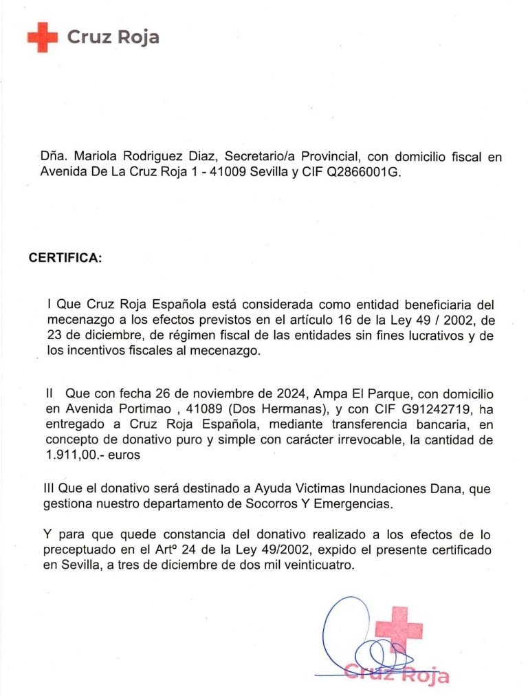 iesmariagaliana's tweet photo. Gracias a todas la comunidad educativa del @iesmariagaliana por su #colaboracion con los damnificados de la #danadevalencia. Especialmente a nuestra #AMPA El Parque por haber canalizado toda esta ayuda económica hacia @CruzRojaEsp . https://t.co/IbLchFWl8F
