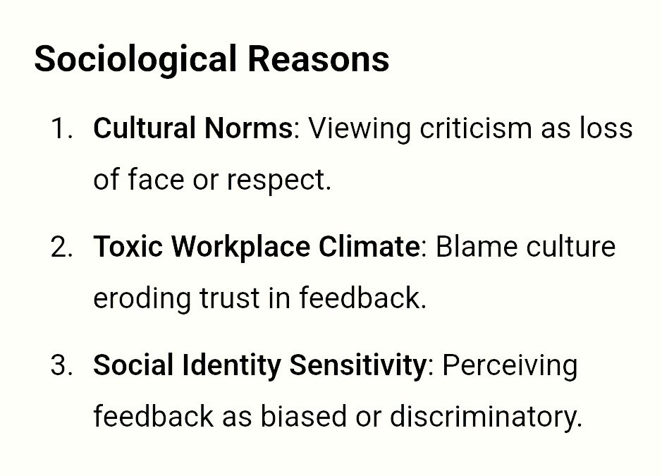 DrMisida's tweet image. Why Some Employees Reject #Criticism and #Resent You
#psychology #sociology #politics
