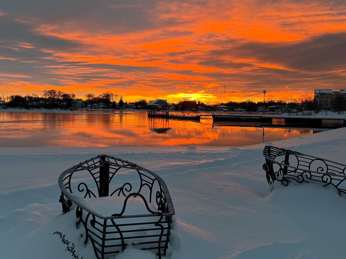 Our sailboats at rest for the winter at the Port of #Orillia. Stunning pic by <a href="/glott77/">kevin gangloff</a> <a href="/cityoforillia/">City of Orillia</a> <a href="/OrilliaLakeCo/">Orillia & Lake Country Tourism</a>