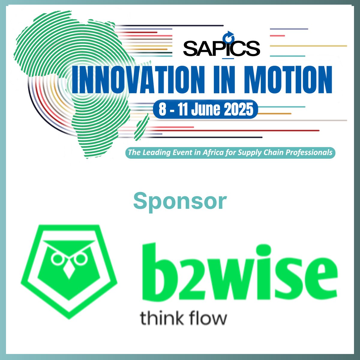 SAPICS (@sapics01) on Twitter photo SAPICS is proud to welcome b2wise as Silver Sponsors of the 2025 SAPICS Conference!
Learn more about b2wise: b2wise.com
#SAPICS2025
#Innovation #supplychainmanagement
#SupplyChainConference SAPICS is proud to welcome b2wise as Silver Sponsors of the 2025 SAPICS Conference!
Learn more about b2wise: b2wise.com
#SAPICS2025
#Innovation #supplychainmanagement
#SupplyChainConference