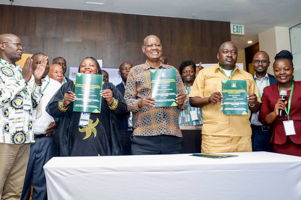 Transdisciplinary Consultants (@onehealthtc) on Twitter photo After months of collaboration with the <a href="/Kakamega_037/">County Government of Kakamega</a> through our <a href="/ZoNoHProject/">ZoNoH Project</a> project partners we have successfully launched the Kakamega One Health Strategy 2024-2029 & signing of the Interdepartmental MoU between the Departments of Health, Animal and Environment #OneHealth After months of collaboration with the <a href="/Kakamega_037/">County Government of Kakamega</a> through our <a href="/ZoNoHProject/">ZoNoH Project</a> project partners we have successfully launched the Kakamega One Health Strategy 2024-2029 & signing of the Interdepartmental MoU between the Departments of Health, Animal and Environment #OneHealth