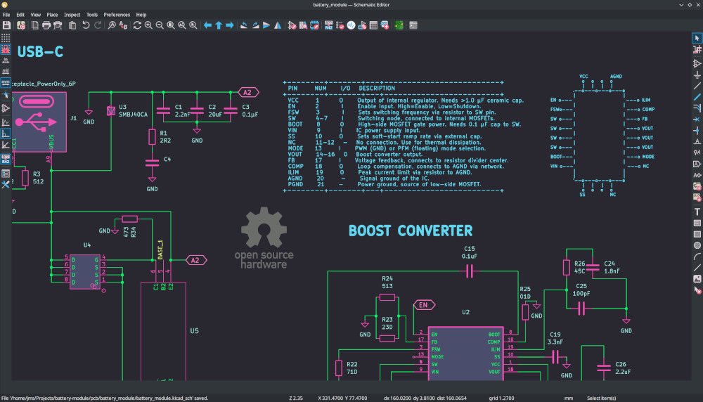 soulscircuit's tweet image. Here’s a sneak peek at the final draft of the #schematics of our battery management module for Pilet. Once we launch, we’ll be releasing both the schematics and #kicad PCB files as open source.