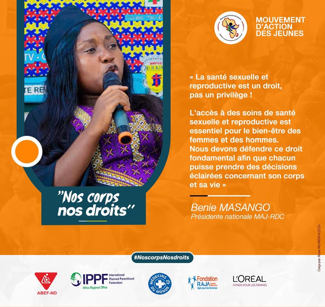 MalambuTendres9's tweet photo. #NosCorpsNosDroits
#16JoursdActivisme

L’accès à des soins de santé sexuelle et reproductive est un droit et non un privilège ! 

@abefnd_rdc 
@IPPFAR 
@MondeRdc 
 @MdM_France 
@FondationLOreal 
⁦@FondationRaja⁩ https://t.co/A400awJzqP