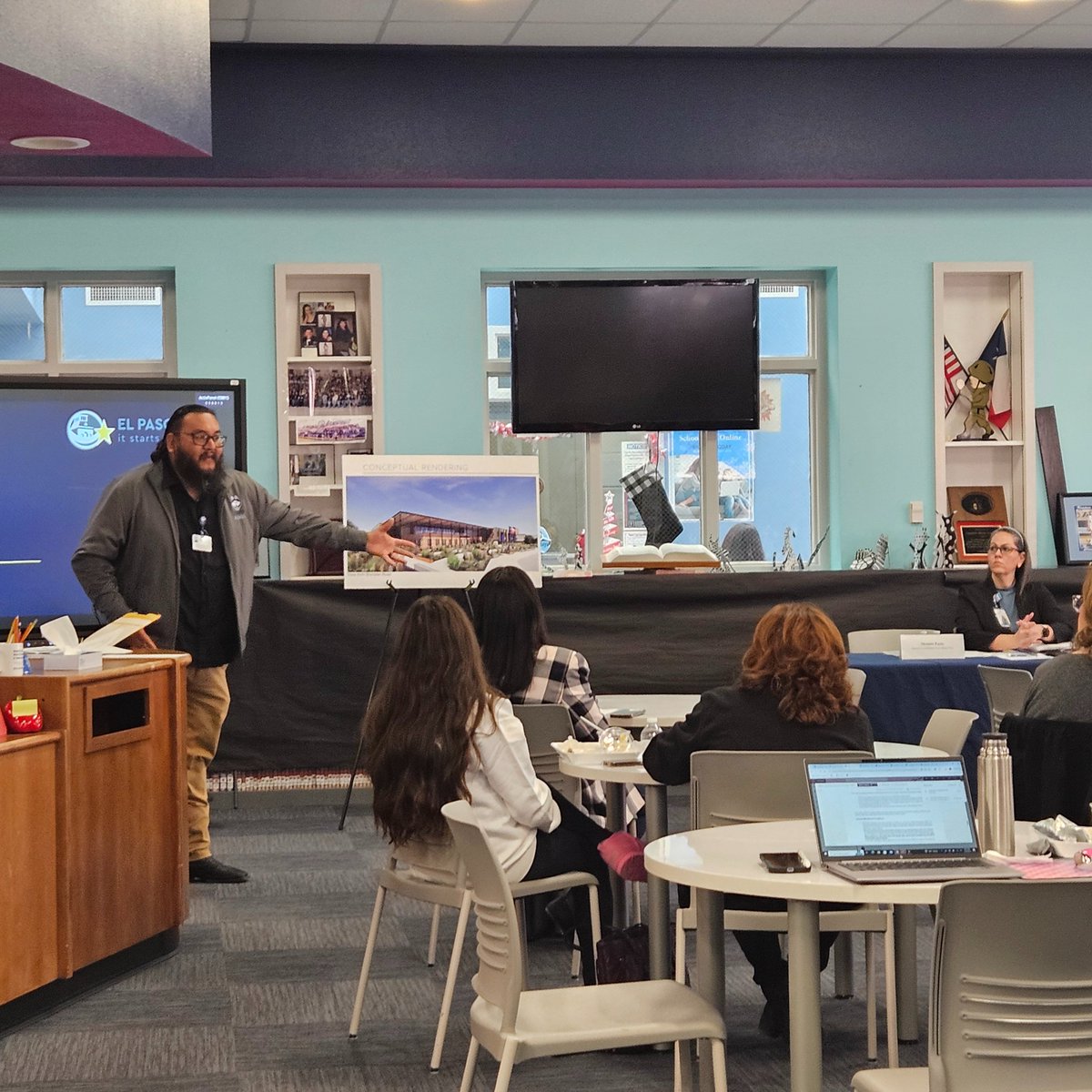 Mr. Carlos presenting today.
Fort Bliss Collaborative 
🩵💙🐺
