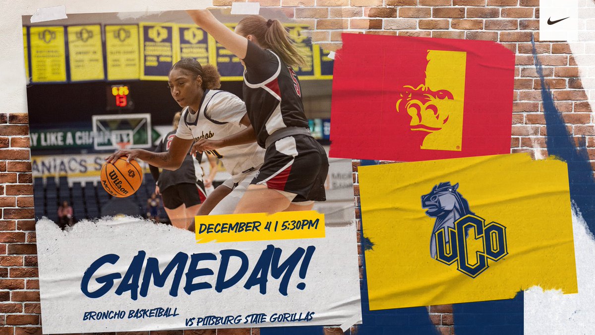 It’s GAMEDAY, Broncho Nation! 🏀

We are back at Hamilton Fieldhouse!🔥 Come cheer us on as we take on the Pittsburg State Gorillas.

📍 Hamilton Fieldhouse
🕔 5:30pm

Let’s defend our home court! 💙💛 #RollChos #UCOwbball #MIAABasketball #UnCommonGround
