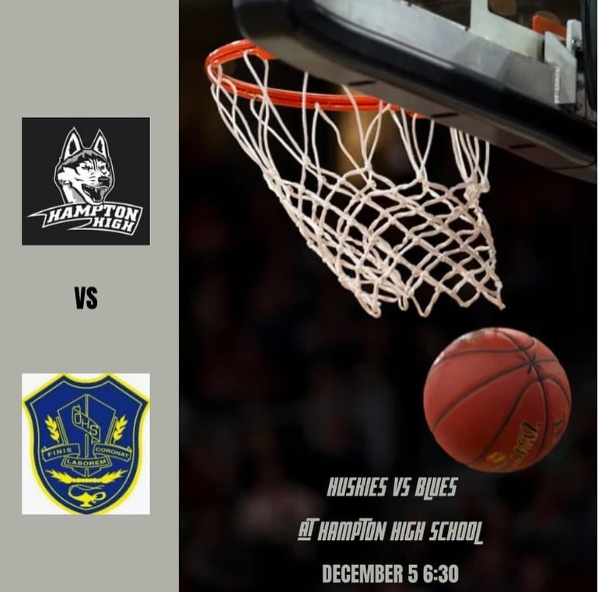 This Thursday the Huskies are hosting the Oromocto Blues!  <a href="/nbhoopnews/">nbhoopnews</a> @NBIAA_ASINB