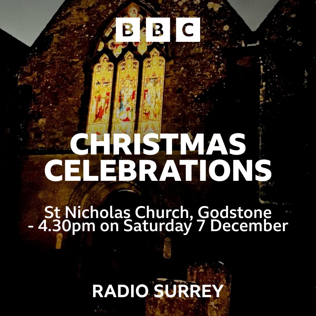 Come and join us for a celebration of Christmas this coming Saturday (7 December). 

We will be recording our carol service at St Nicholas Church in Godstone at 4.30pm. Seating is on a first come, first served basis.