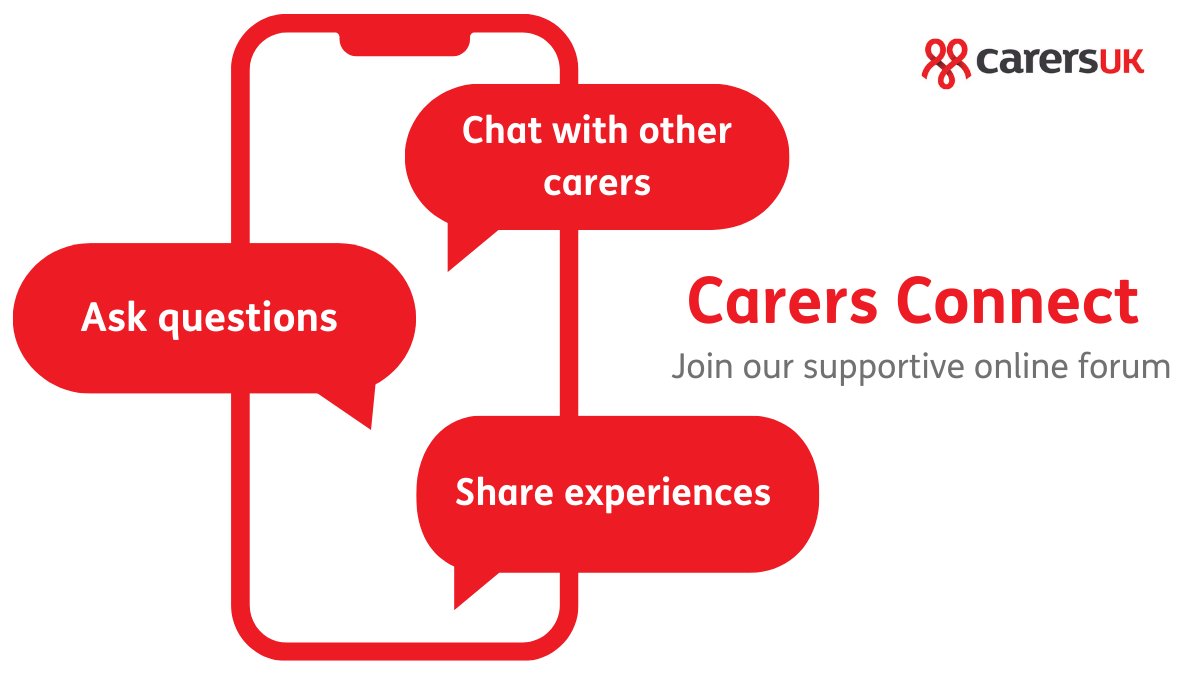 Join our supportive online community for unpaid carers.

Carers Connect is an online forum for Carers UK members where you can talk about anything related to caring.

Join today: carersuk.org/get-involved/j…