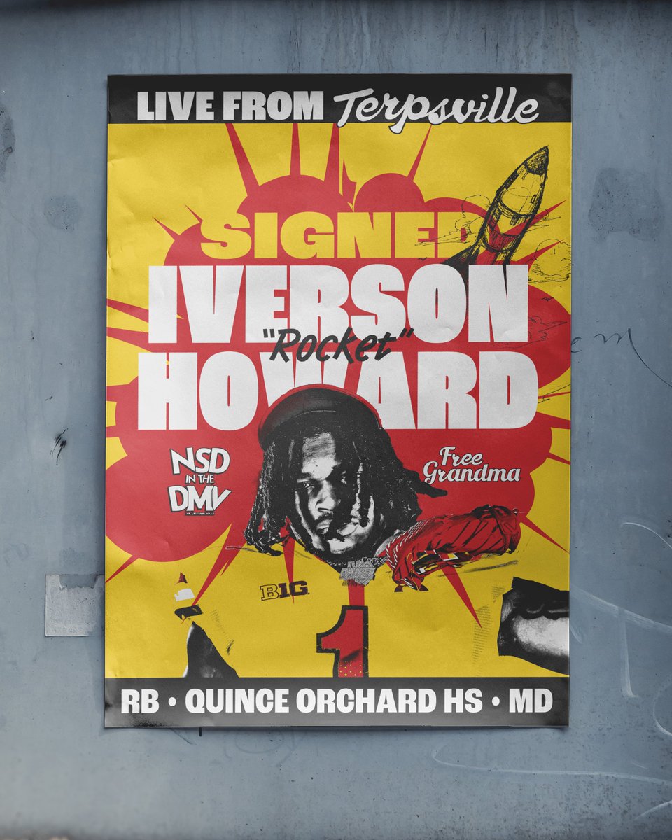 Clear for Takeoff 🚀

<a href="/IversonHoward2/">Rocket Howard</a> is on his way to Terpsville