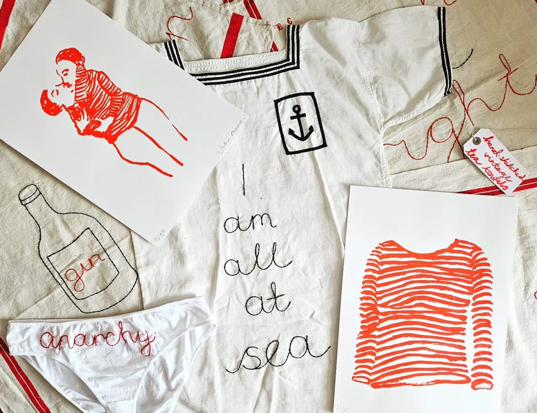 Christmas presents? Here they are! Come to The Courtyard at 1 Bouverie Road N16 0AH on Friday, 5-8pm, &amp; Saturday, 2.30-6pm, for festive drinks &amp; snacks &amp; bonhomie, and art made by Mandee Gage, Sophie Parkin &amp; me