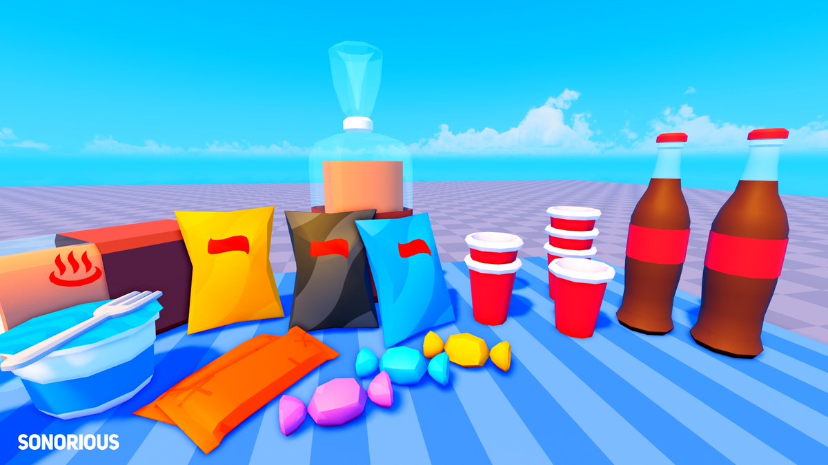 Sonorious3D's tweet photo. Assets I modelled and will definitely be bringing on a picnic! ☀️

#RobloxDev #Roblox #RobloxCommissions @robloxdevrel https://t.co/Gutryt5IX8