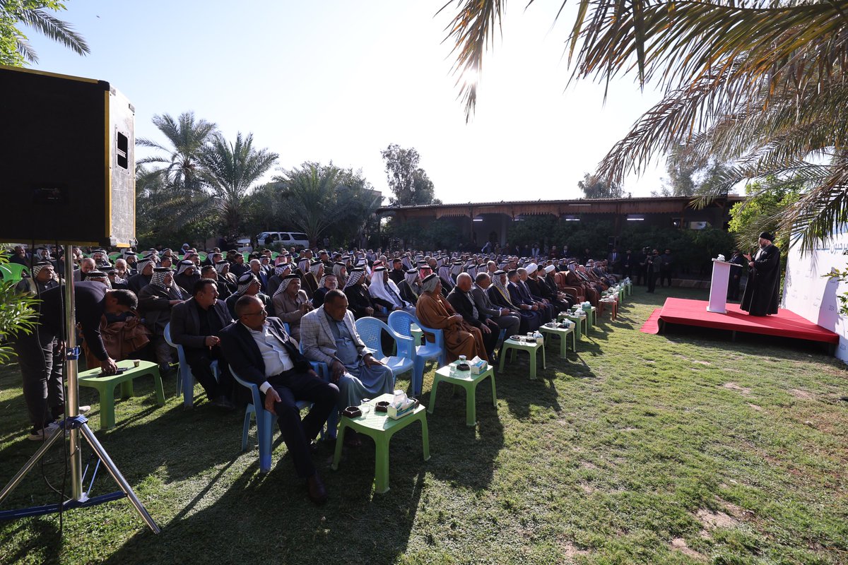في ديوان قبيلة العنبگية، ديوان جناب الشيخ حامد هزبر العبدال أمير العنبگية في العراق والوطن العربي، التقينا جمعا من شيوخ ووجهاء القبيلة وناحية دار السلام، أشرنا إلى قيمة وعمق علاقتنا التاريخية مع العشائر العراقية الكريمة فالعشائر هم الأهل والعشيرة، وبيّنا أن هذه العلاقة موروث