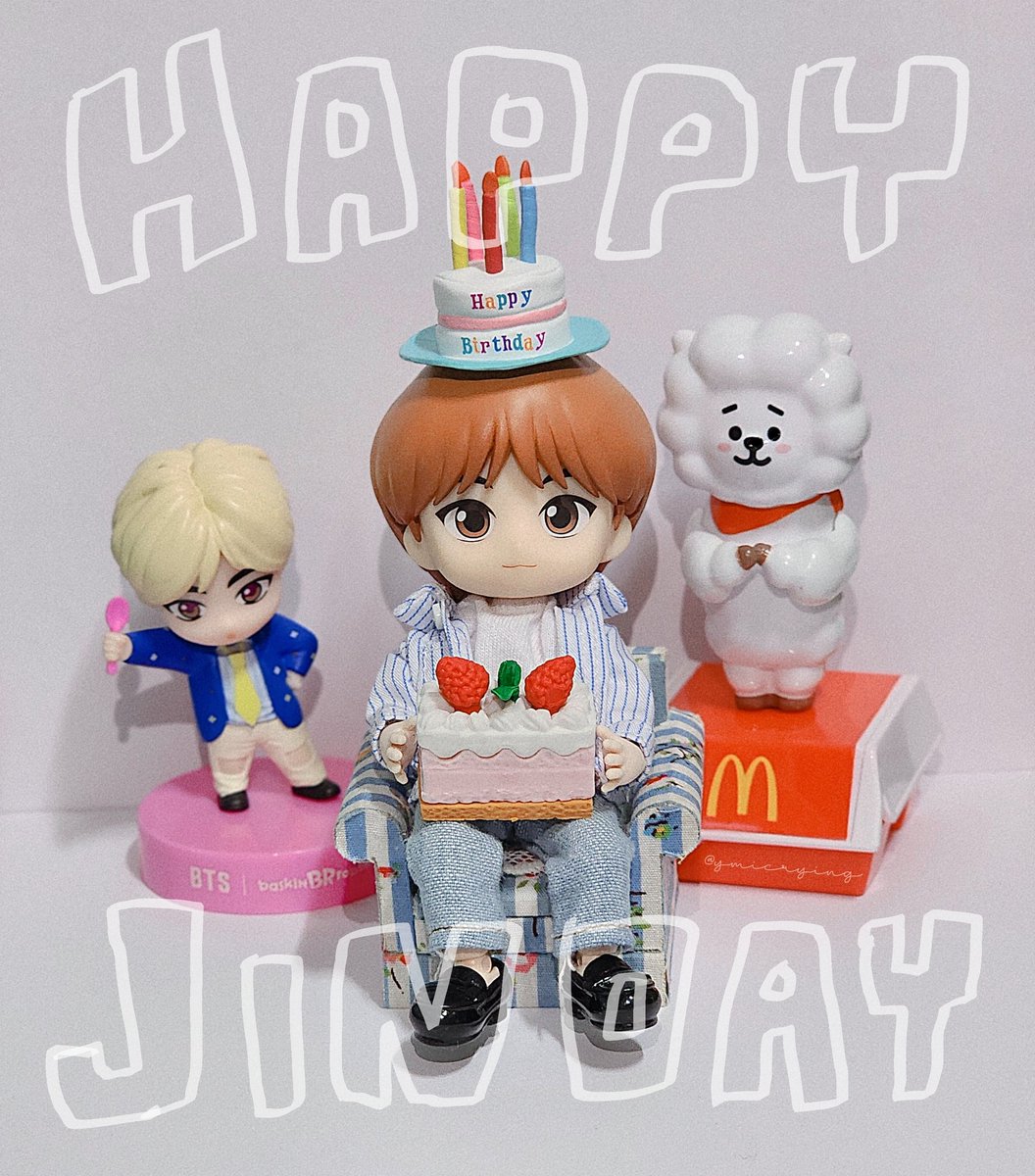 ymicrying's tweet photo. 석진아 생일 축하해 🎂🎁✨
오늘 하루 이 세상 그 누구보다 HAPPY 하고 따뜻하게 보냈길 ✧︎*。

#석진이_존재만으로도_해피 
#생일축하한다_김석진 
#HappyJinDay
#HappybirthdayJIN
#방탄소년단진 #Jin @BTS_twt https://t.co/uhVcE6ZA5F