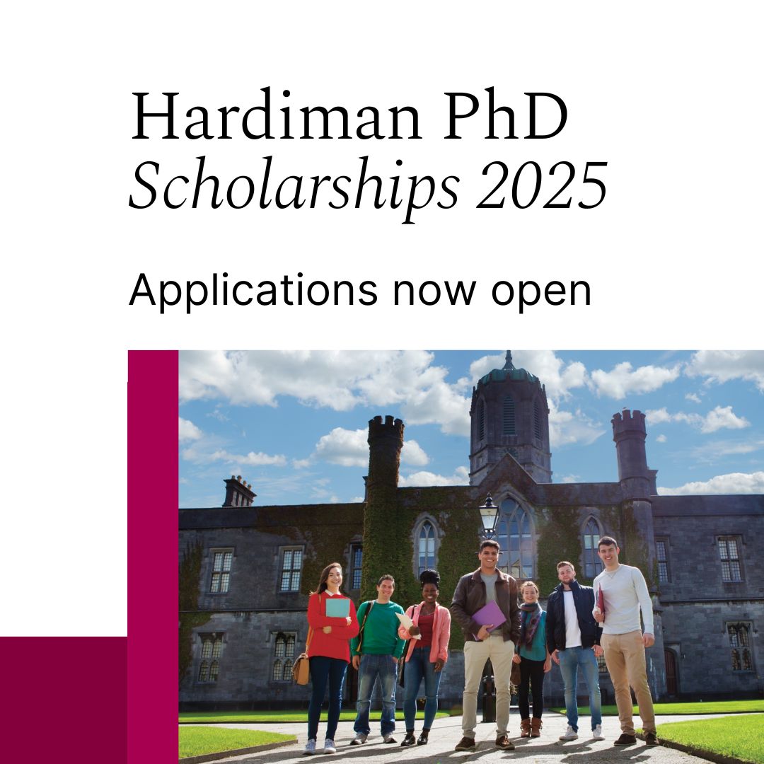 Ollscoil na Gaillimhe | University of Galway (@uniofgalway) on Twitter photo Applications are now open for the 2025 Hardiman PhD Scholarship. These generous scholarships are funded for four years, with a stipend of €25,000 p.a. plus tuition fee covered. Apply today! For more info 👉 universityofgalway.ie/hardiman-schol… Applications are now open for the 2025 Hardiman PhD Scholarship. These generous scholarships are funded for four years, with a stipend of €25,000 p.a. plus tuition fee covered. Apply today! For more info 👉 universityofgalway.ie/hardiman-schol…