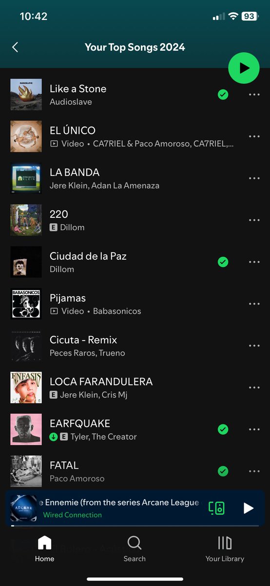 ZavaleyJose's tweet photo. Abri el wrapped y se ve que soy fan de Jere Klein? Se ve que a mi yo sonámbulo le gusta el reguetón chileno

#SpotifyWrapped2024 https://t.co/z04Pjln4T2