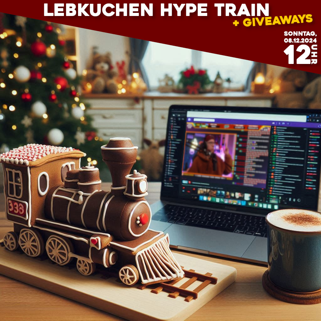 ☃️ Zeit für Weihnachten: am kommenden Sonntag machen wir uns einen richtig cosy Advents-Stream, bauen einen Lebkuchen Hype Train 🚂 und Geschenke gibt es auch 🎁 >>Sonntag, 12 Uhr: twitch.tv/Benston