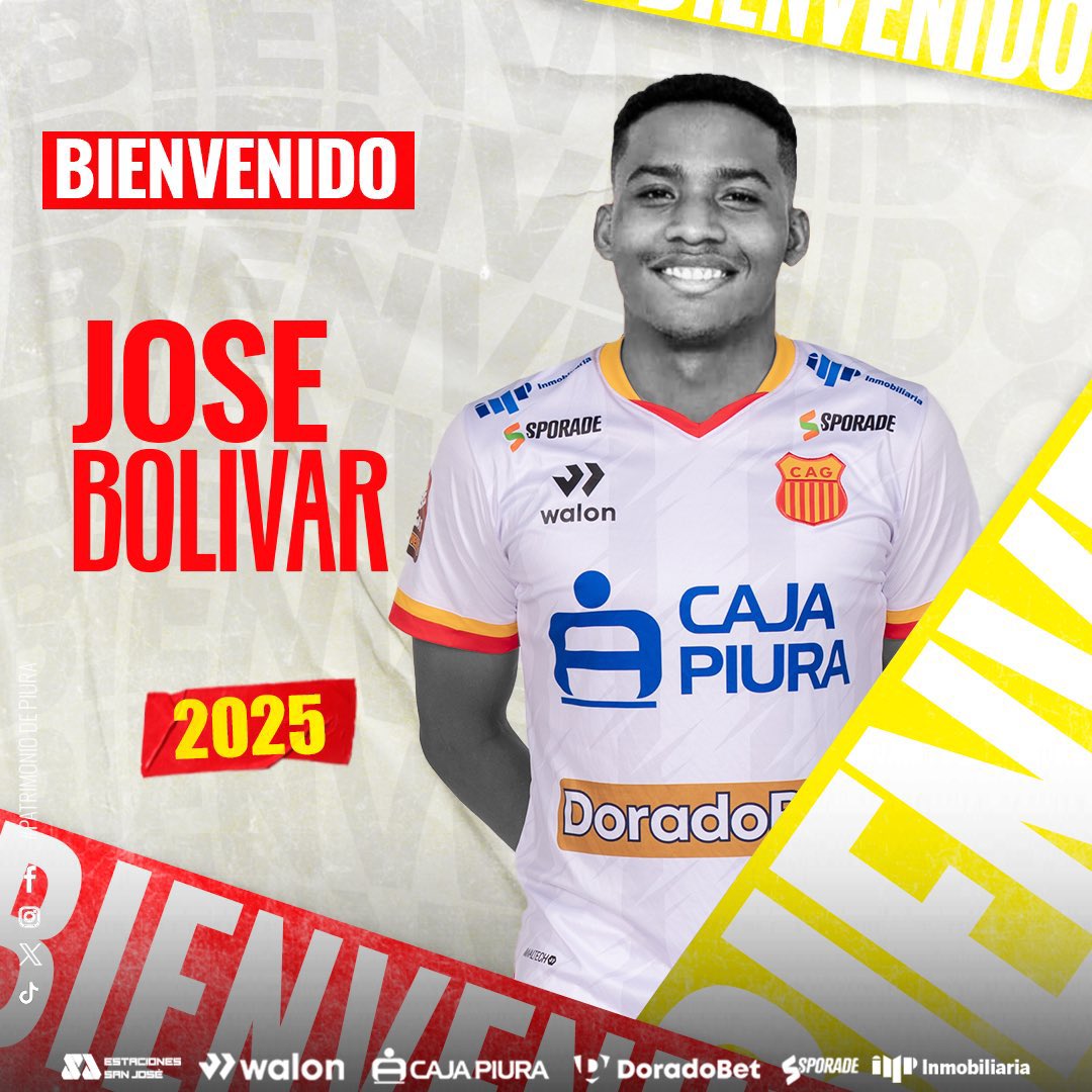 MacedoJeronimo's tweet photo. Atlético Grau confirma la llegada de José Bolivar para el 2️⃣0️⃣2️⃣5️⃣. El defensor llega en calidad de préstamo de Universitario.
Disputará🏆Sudamericana y Liga1 2025.
@L1MAX_ https://t.co/b3fXTZfJuz