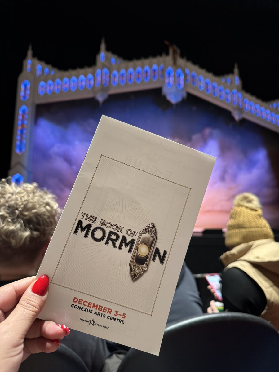 Checked out <a href="/BACTouring/">BroadwayAcrossCanada</a> Book of Mormon last night at <a href="/conexusartscntr/">Conexus Arts Centre</a> !!! SO SO SO good!! The show is here for two more nights so if you have a chance, check it out!! Cannot wait for the next show <a href="/BACTouring/">BroadwayAcrossCanada</a> brings here! #yqr