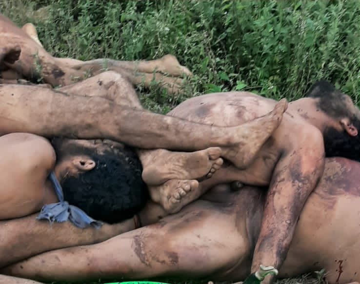 CitlaCarvajaI's tweet photo. Este es el verdadero rostro de México 🇲🇽
El país de los "abrazos y no balazos".
Este es el pais de las Masacres
y el terror.
Este es el pais de Claudia Sheinbaum.
No olvidemos que Si callamos la realidad somos cómplices👊
#MorenaEsNarcoTerrorismo https://t.co/eZoDezo2aJ