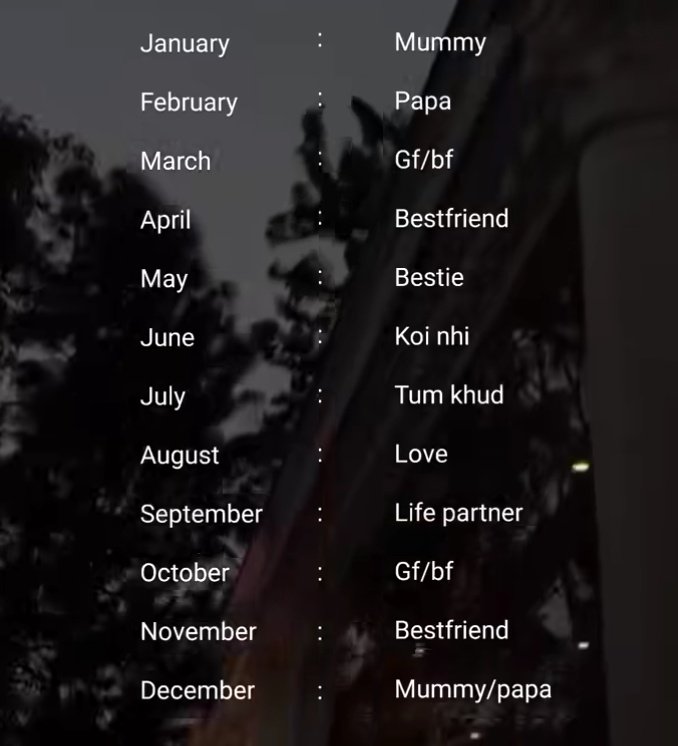 Outofreach06's tweet photo. According to your birthday month apka gussa kon shant kra sakta hai ?
Mine :- BF 
.

Le ab wo shant karayga jo hai hi nahi 😑 https://t.co/E0wcPzHGeG
