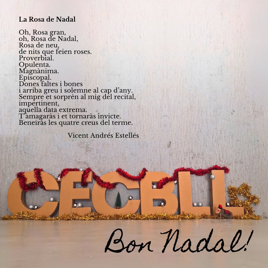 Centre d'Estudis Comarcals del Baix Llobregat (@cecbll) on Twitter photo 🎄El Centre d'Estudis Comarcals del Baix Llobregat us desitja Bones Festes i un any nou ple de cultura! 🎄El Centre d'Estudis Comarcals del Baix Llobregat us desitja Bones Festes i un any nou ple de cultura!