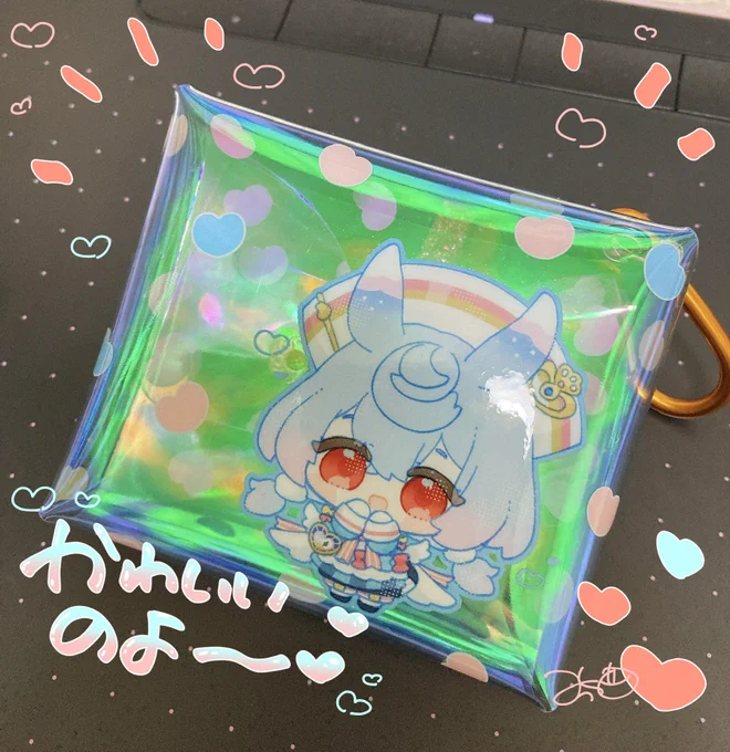 キャンペーンでシグウィンちゃんのポーチ作ったのよkawaii〜 
