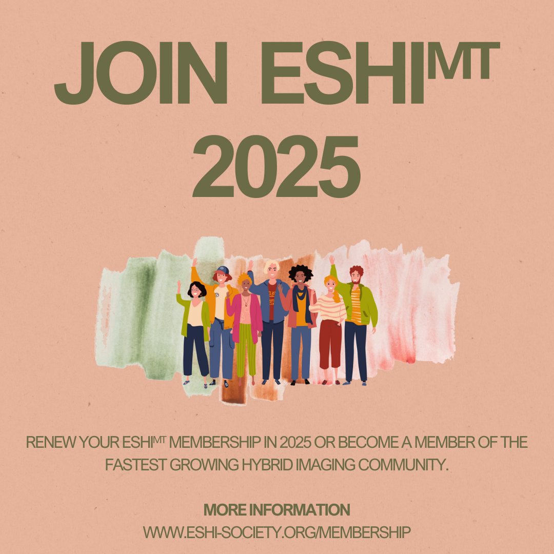 Join ESHIᴹᵀ in 2025! 🌟
Be part of the fastest-growing hybrid imaging community and shape the future of medical imaging.

Renew your ESHIᴹᵀ membership for 2025 or become a member today eshi-society.org/membership/