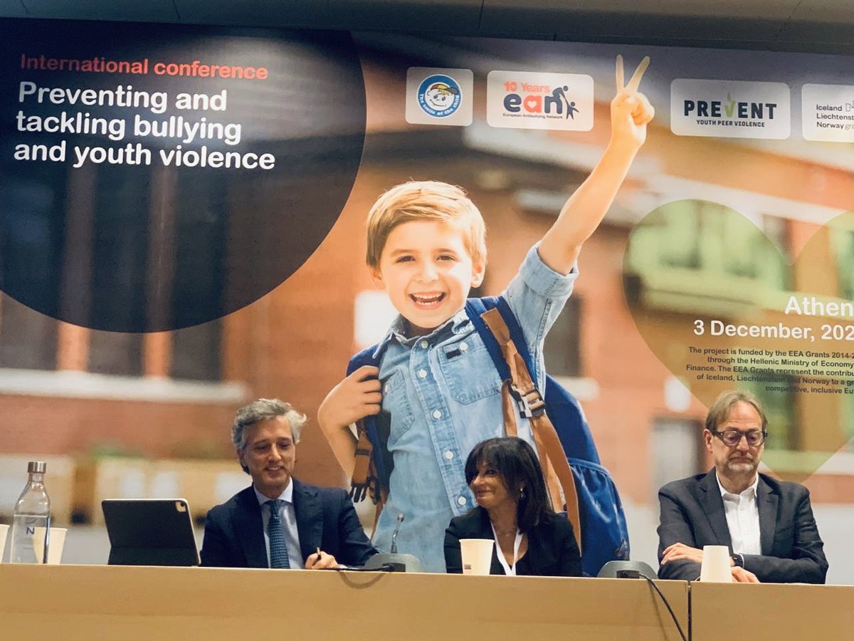 Glad to attend the EAN’s  intl conference in #Athens. I had the opportunity to analyze &amp; share w/ 150+ participants some best practices in preventing &amp; tackling bullying in IT. It was an important gathering to discuss how we can improve &amp; support the wellbeing of our children.