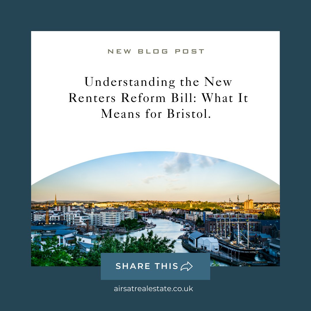 Have you read our lates blog post talking about the new Renter's Reform Bill? Read it through the link below.
Are you a landlord? Call us know to know how we can help you navigate updates on legislation.

airsatrealestate.co.uk/articles/new-r…