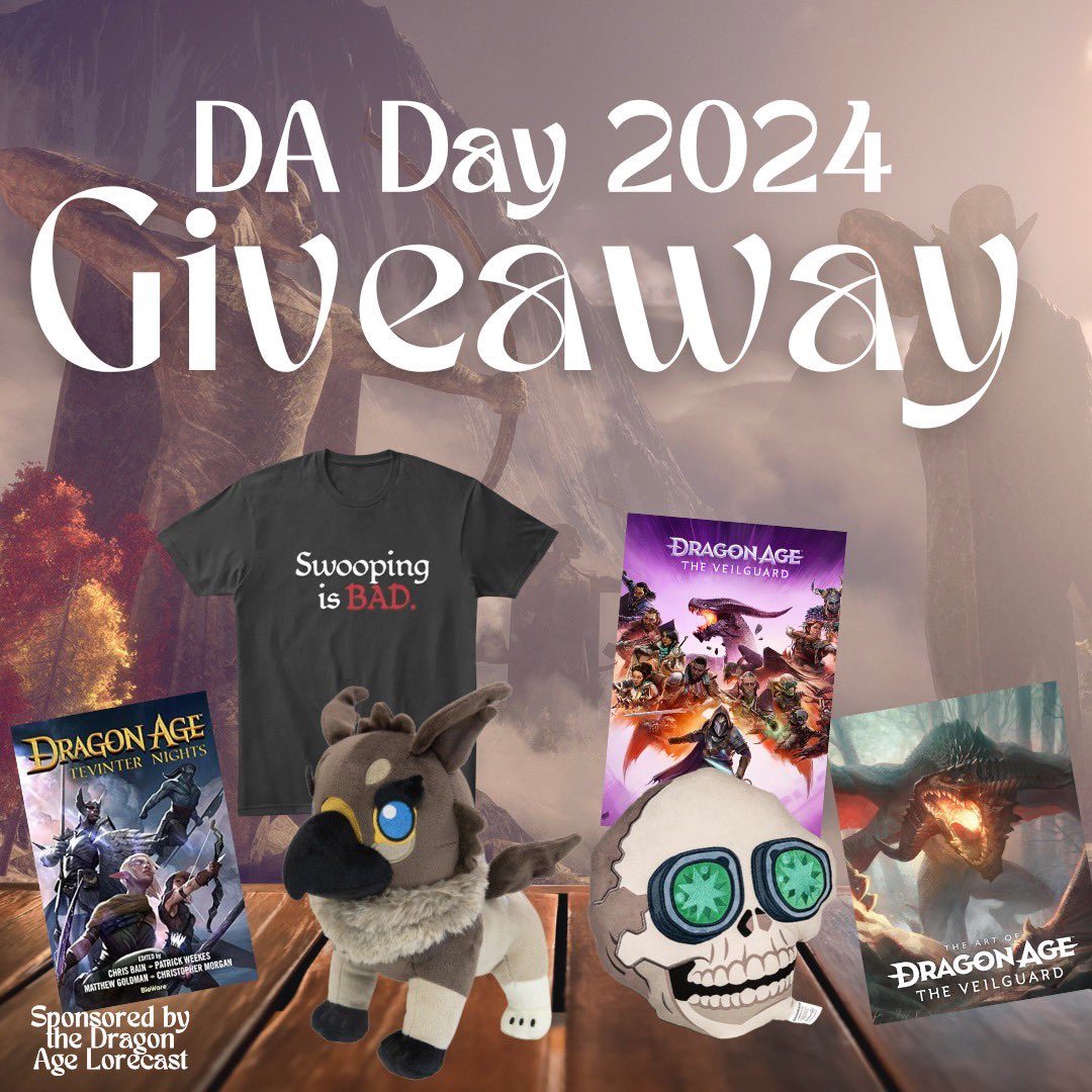 It’s here it’s here it’s finally here! Welcome to Dragon Age Day 2024!!! We’re doing a bunch of giveaways, so make sure you see our profile for the different threads to enter.