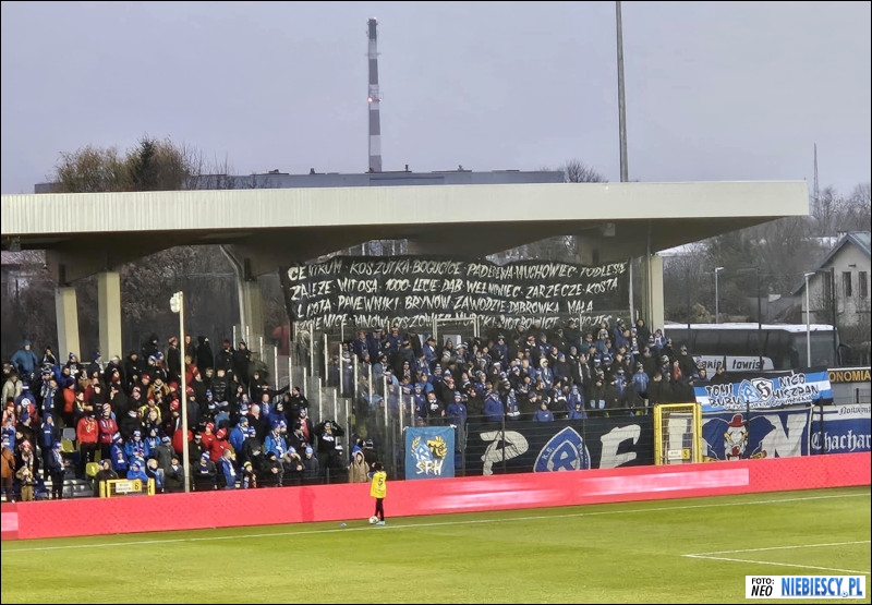 Kibice <a href="/RuchChorzow1920/">Ruch Chorzów</a> na meczu <a href="/PZPNPuchar/">STS Puchar Polski</a> z <a href="/uniaskcofficial/">Unia Skierniewice</a>