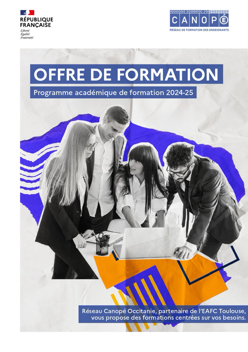 🚀Découvrez nos formations PrAF 2024-2025 ! 📚
Les Ateliers Canopé d'Occitanie s'associent à l'EAFC de Toulouse pour offrir des formations sur mesure aux équipes éducatives.
📝Au programme : 22 modules sur des thématiques clés à explorer dès maintenant !
🔗shorturl.at/x63X6