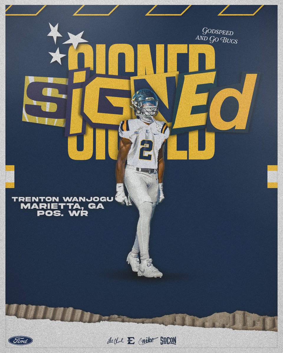 ETSU Football (@etsufootball) on Twitter photo <a href="/trentonwanjogu_/">trenton wanjogu β</a> π Johnson City π
π: Wide Receiver
π΄ββ οΈ: Marietta, Georgia
βοΈ: Kell High School
#TogetherWeWin βοΈπ΄ββ οΈ | #NSD25 <a href="/trentonwanjogu_/">trenton wanjogu β</a> π Johnson City π
π: Wide Receiver
π΄ββ οΈ: Marietta, Georgia
βοΈ: Kell High School
#TogetherWeWin βοΈπ΄ββ οΈ | #NSD25