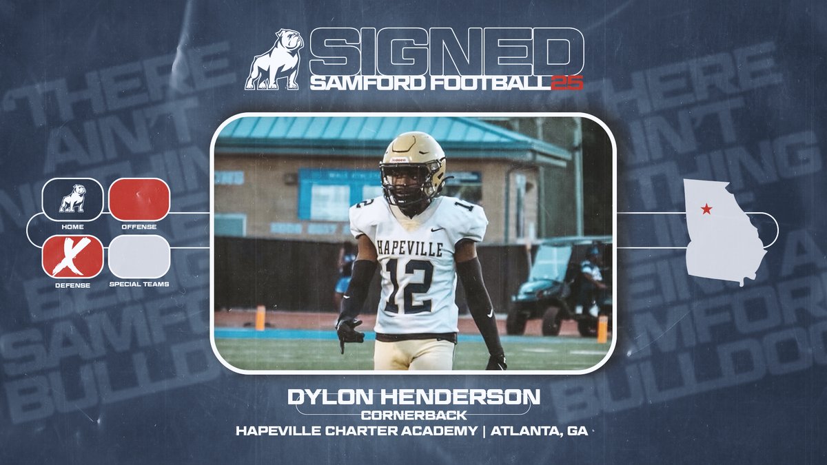 Samford Football (@samfordfootball) on Twitter photo 𝓢𝓘𝓖𝓝𝓔𝓓✍️
Welcome to the 205, <a href="/Dylon_henderson/">Dylon “Teach Tape” Henderson</a>‼️
#HatchAttack | #AllForSAMford | #NSD25 𝓢𝓘𝓖𝓝𝓔𝓓✍️
Welcome to the 205, <a href="/Dylon_henderson/">Dylon “Teach Tape” Henderson</a>‼️
#HatchAttack | #AllForSAMford | #NSD25