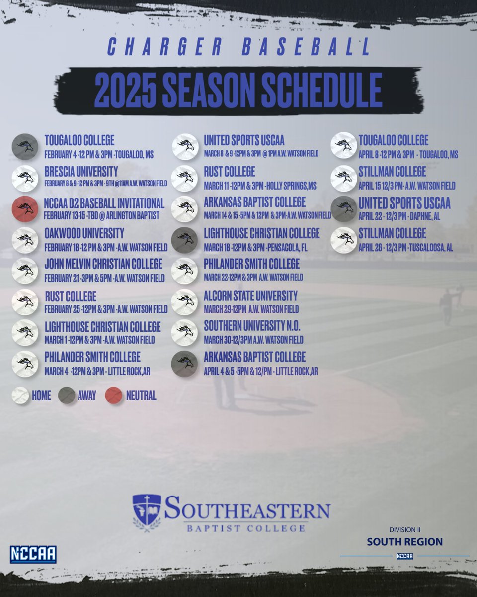 Lee Rich (@lee_rich1) on Twitter photo 24 Home games - 43 Total. Gonna be a good season for <a href="/Charger_BSB/">Southeastern Baptist College Baseball</a>
<a href="/SBCathletics_/">Southeastern Baptist College Athletics</a>
<a href="/LeaderCall/">Laurel Leader-Call</a>
<a href="/PineBeltSPORTS/">PineBeltSPORTS</a>
<a href="/PineBeltNEWS/">The Pine Belt News</a>
<a href="/wdam/">WDAM 7</a>
<a href="/supertalk/">SuperTalk Mississippi</a>
<a href="/SuperTalkWLAU/">SuperTalk Laurel 99.3</a>
<a href="/WTOKTV/">WTOK-TV</a> 24 Home games - 43 Total. Gonna be a good season for <a href="/Charger_BSB/">Southeastern Baptist College Baseball</a>
<a href="/SBCathletics_/">Southeastern Baptist College Athletics</a>
<a href="/LeaderCall/">Laurel Leader-Call</a>
<a href="/PineBeltSPORTS/">PineBeltSPORTS</a>
<a href="/PineBeltNEWS/">The Pine Belt News</a>
<a href="/wdam/">WDAM 7</a>
<a href="/supertalk/">SuperTalk Mississippi</a>
<a href="/SuperTalkWLAU/">SuperTalk Laurel 99.3</a>
<a href="/WTOKTV/">WTOK-TV</a>